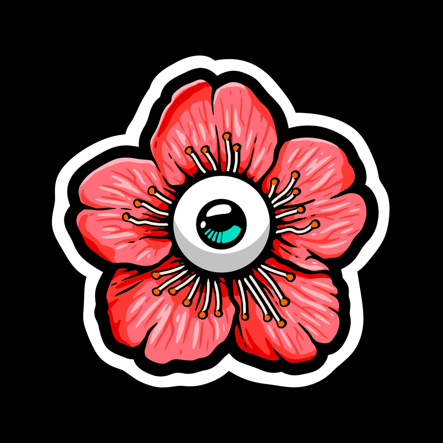 Flower Eyes 2 Sticker